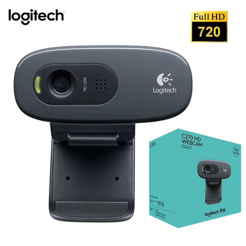 Webcam mini Logitech C270 Hd 720p Usb2.0 tích hợp micro dành cho Pc máy tính xách tay | BigBuy360 - bigbuy360.vn