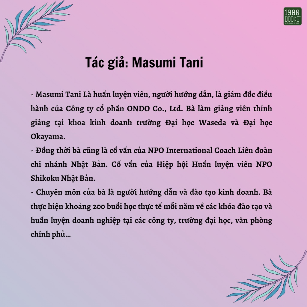 Sách - Kỹ năng tổ chức cuộc họp hiệu quả - Masumi Tani - 1980Books