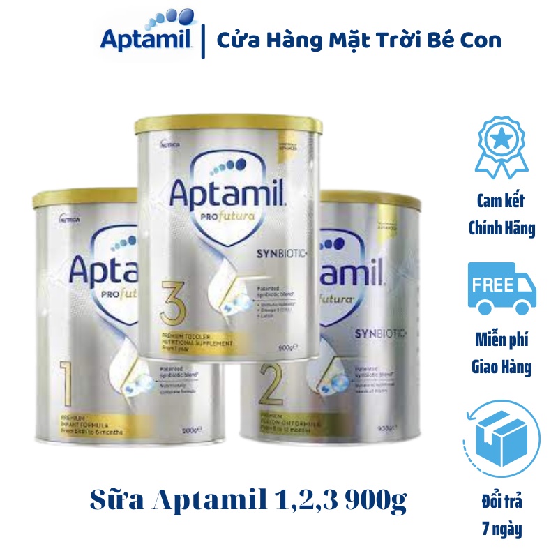 Sữa bột Aptamil Úc số 1,2,3 Profutura 900g Mẫu Mới