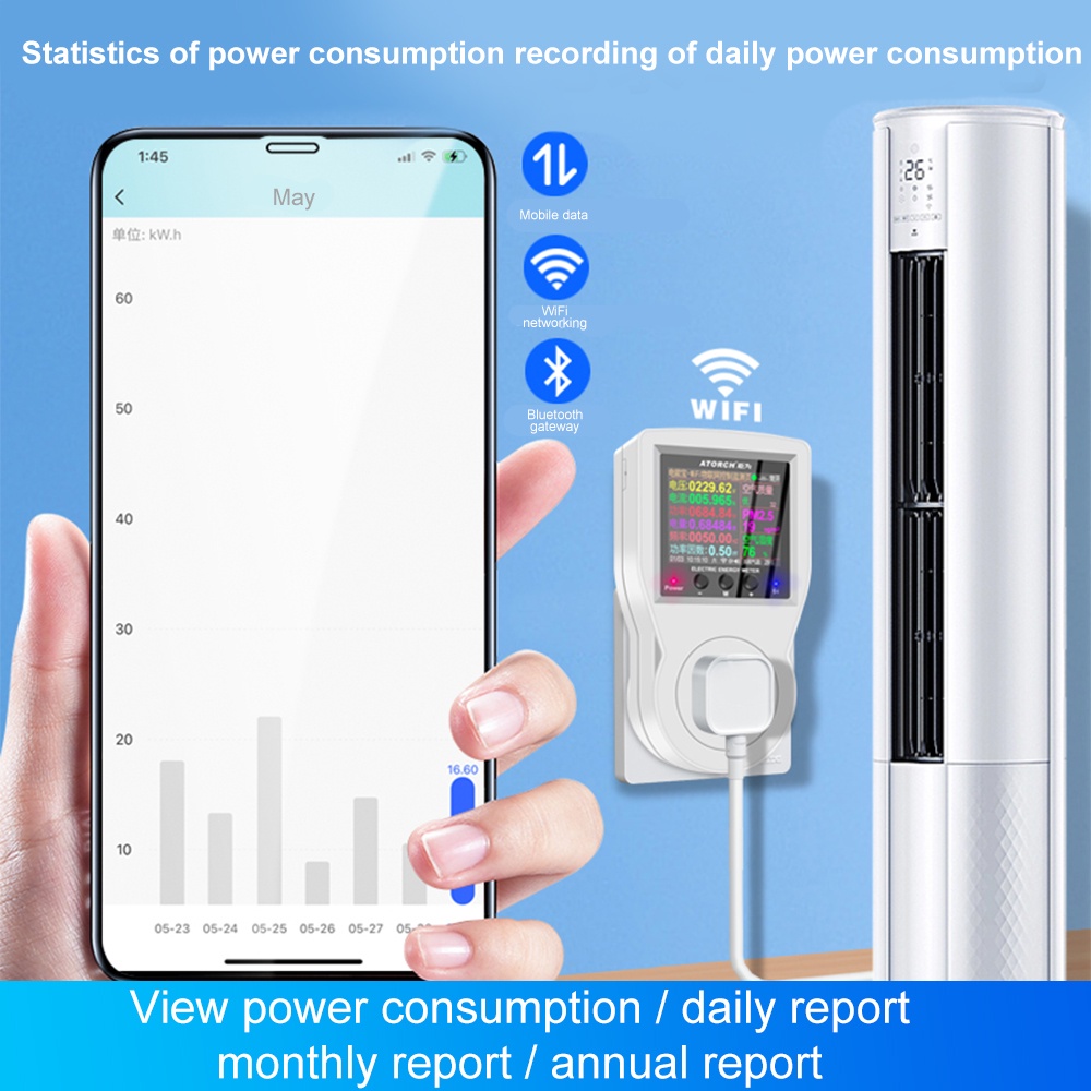 ZIQQUCU Ổ Cắm Kết Nối WIFI Điều Khiển Nhiệt Độ