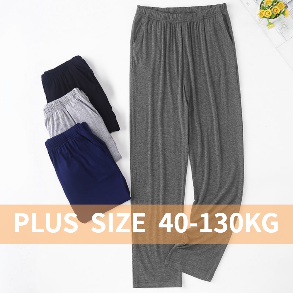 Quần Ngủ Mặc Ngủ/Tập Yoga Dáng Rộng Vải Mỏng Cỡ Lớn Chống Muỗi Thoải Mái Cho Nam