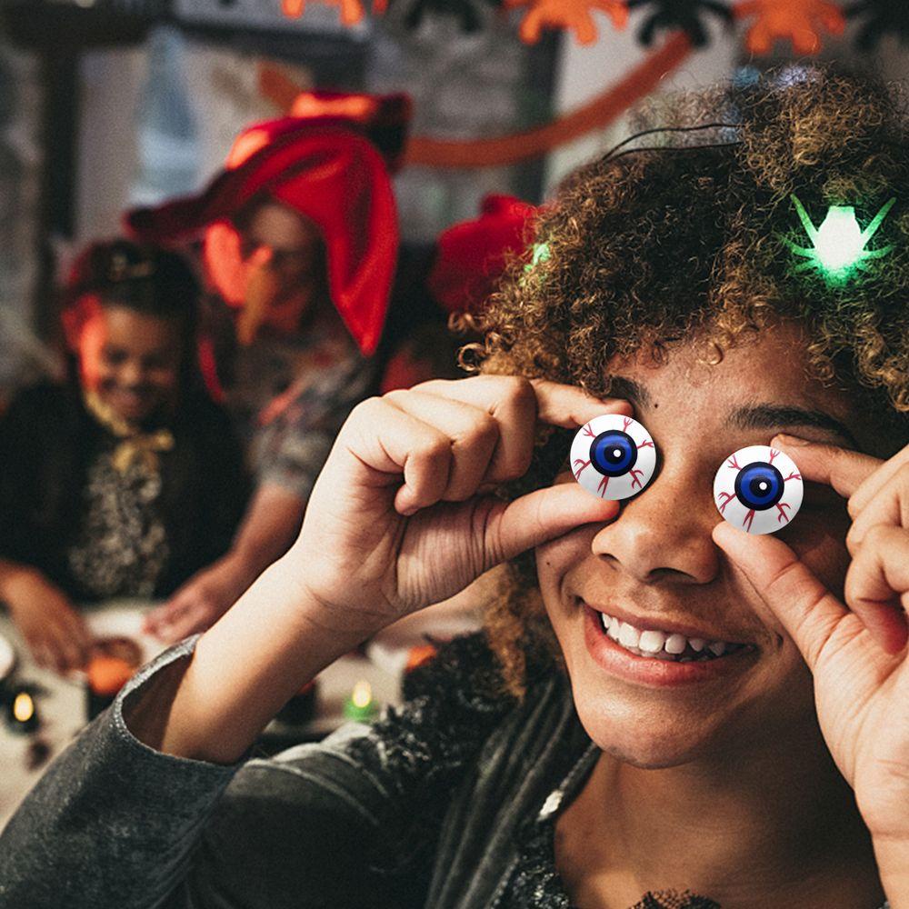 YIYU Bộ 6 Mắt Máu Đỏ Trang Trí Halloween