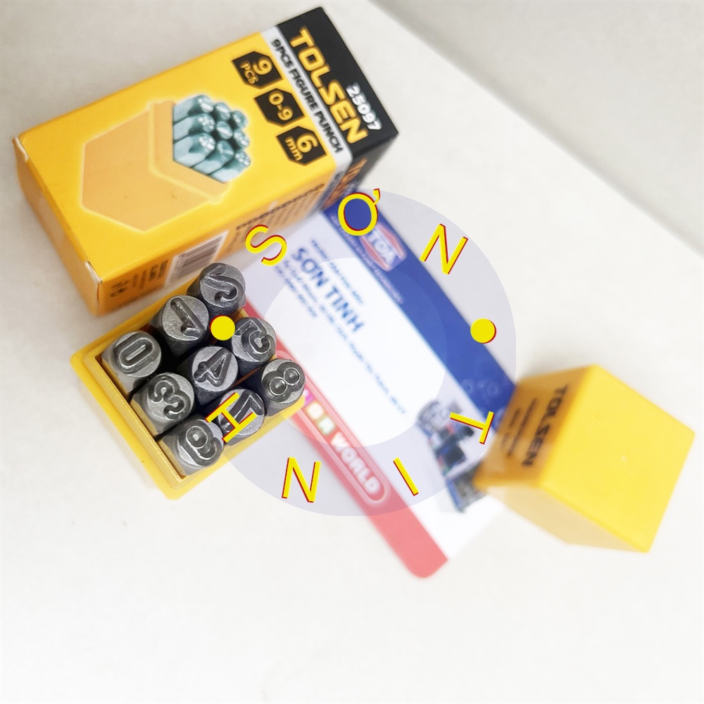 Đóng số 9 cây 6mm tolsen 25097