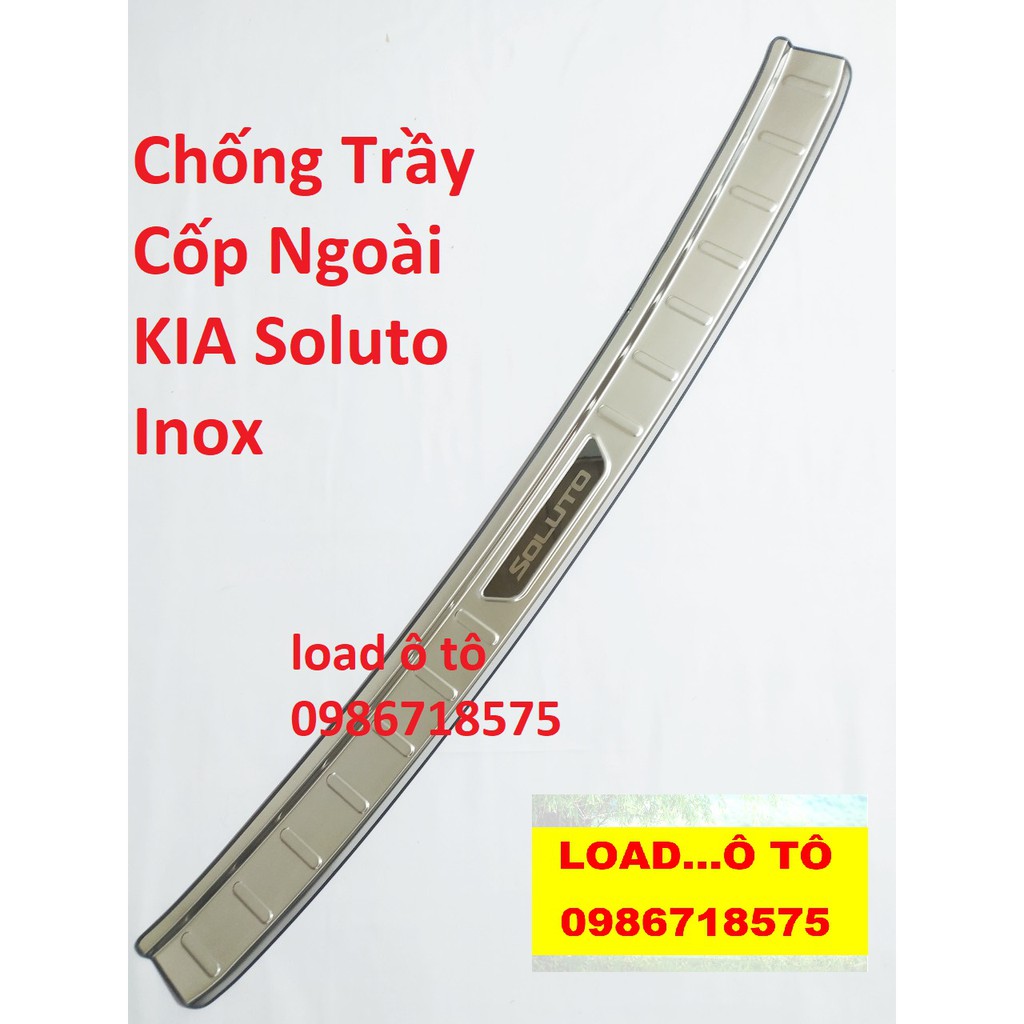 Ốp Bậc Cốp Trong, Ngoài Xe KIA Soluto 2019-2022 Mẫu Inox