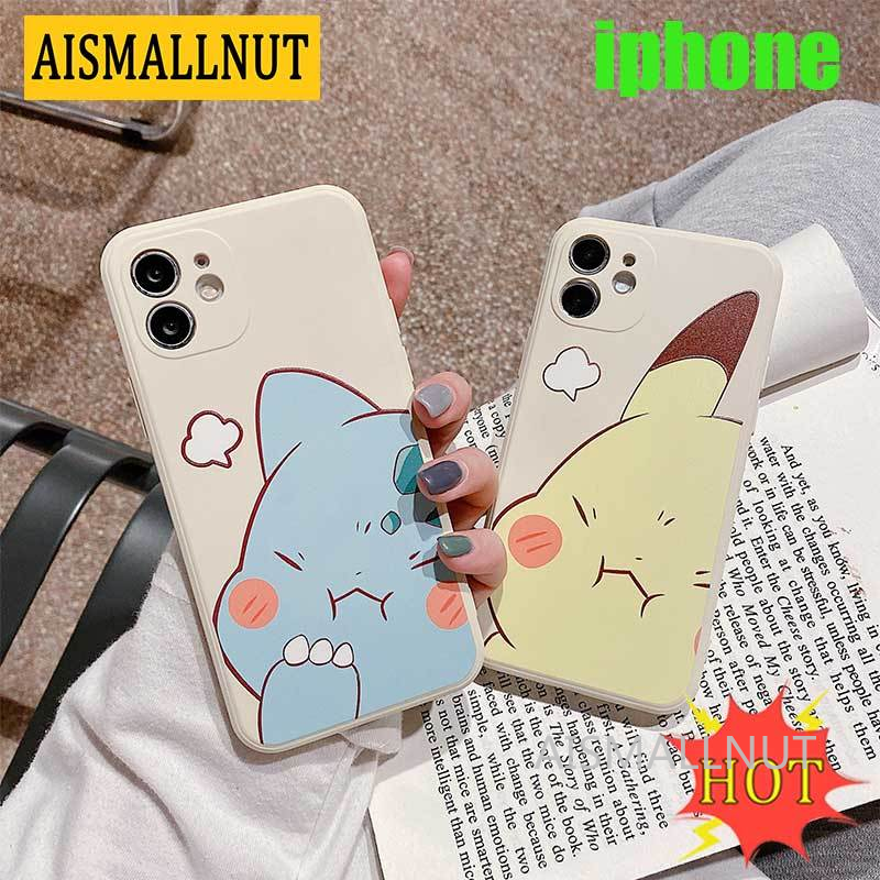 Ốp lưng silica hình Pikachu cho iPhone6 6s 7 8 Plus X XS XR XSMAX 11 12