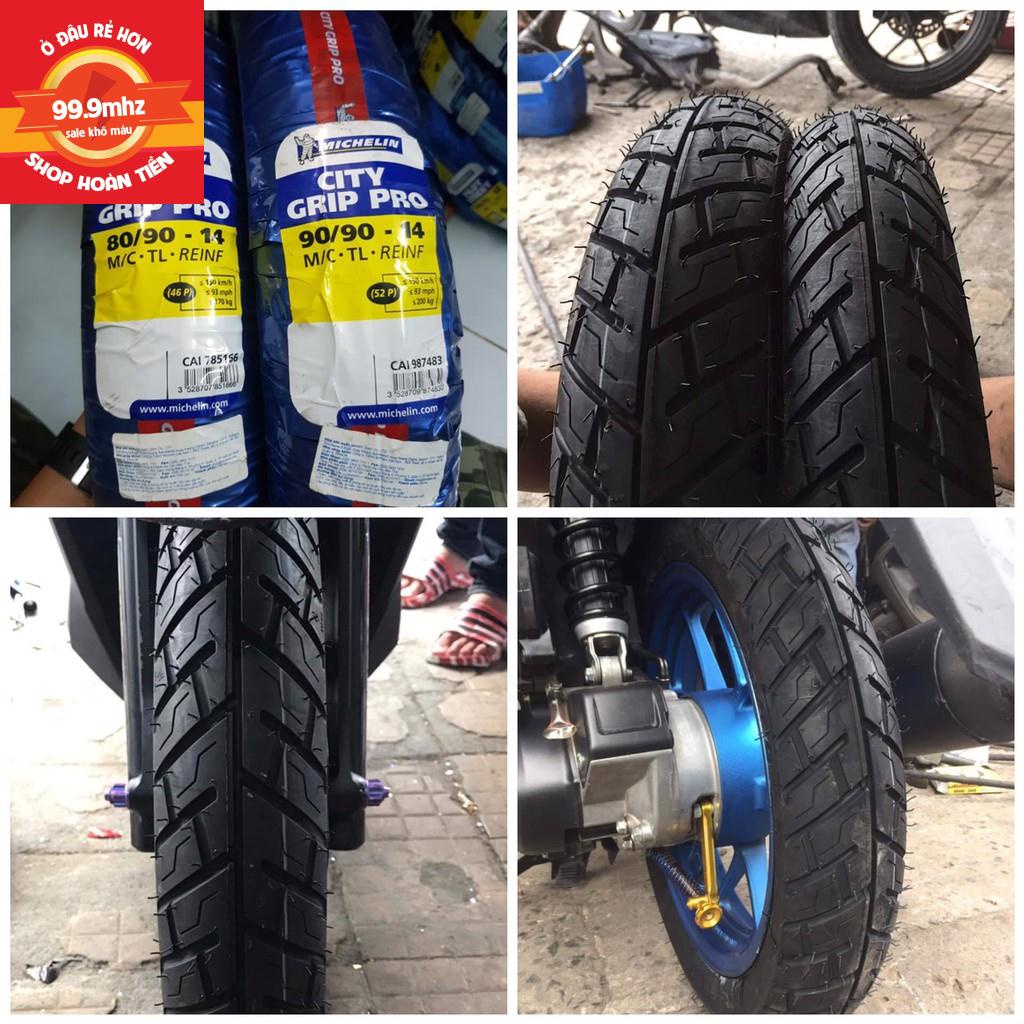 Cặp vỏ lốp xe Michelin City Grip Pro cho Ex135, Ex150, Winner mâm zin. 70/90-17 và 100/80-17, vỏ ko ruột - giá 1 cặp.