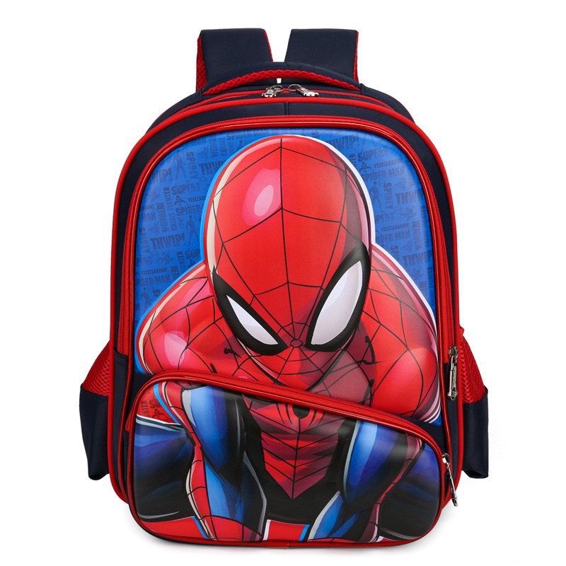 Balo 3D cho bé đi học Spiderman Batman Elsa 2022