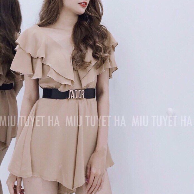 JUMPSUIT LỆCH VAI BÈO CAO CẤP