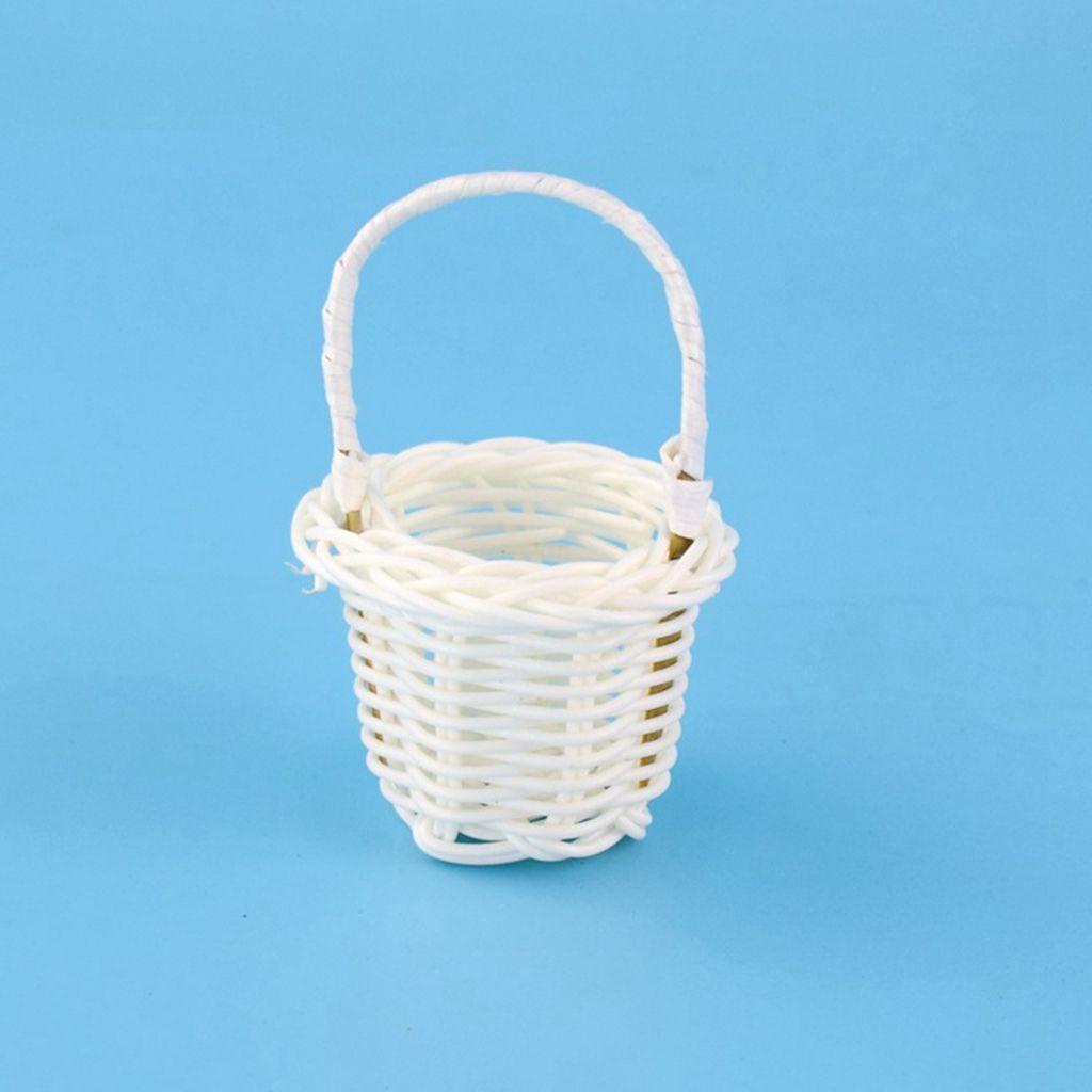 YIYU Set 4 Giỏ Hoa Bằng Gỗ Tự Nhiên Dùng Trang Trí