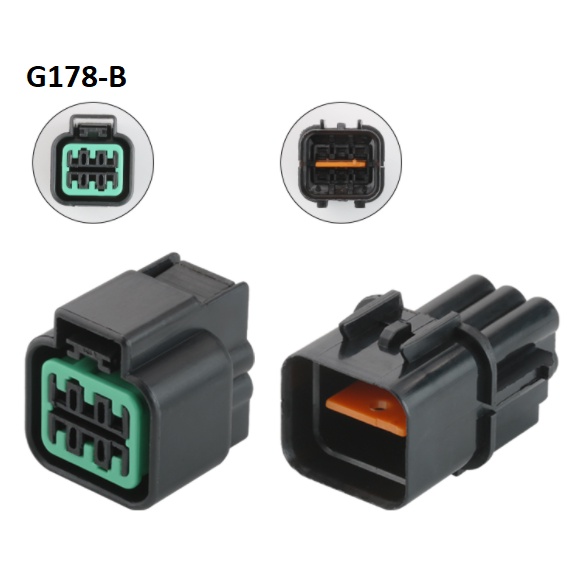 G178-Giắc cắm đèn 6 lỗ 2.2mm