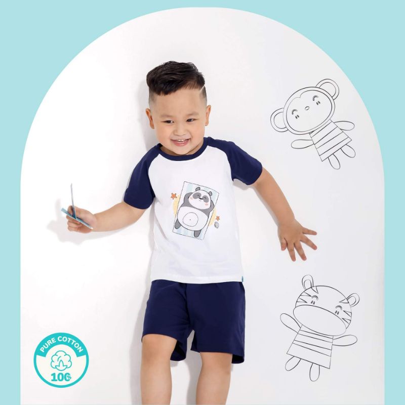Bộ Cộc Tay Organic Cotton Mompa MP2 • 1Y 2Y 3Y 4Y • Choding Home