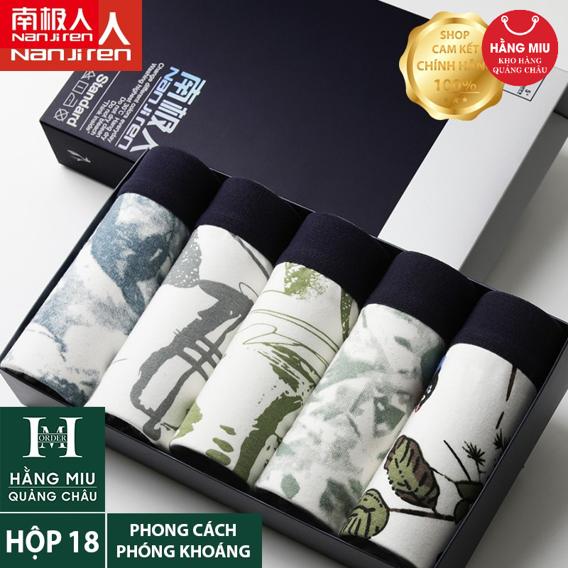 Hộp 5 Quần Lót Nam NANJIREN Nhập Khẩu Chính Hãng