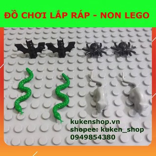 Đồ Chơi  Minifigures Các Động Vật Rắn Chuột Nhện Dơi NO.270 - Phụ Ki
