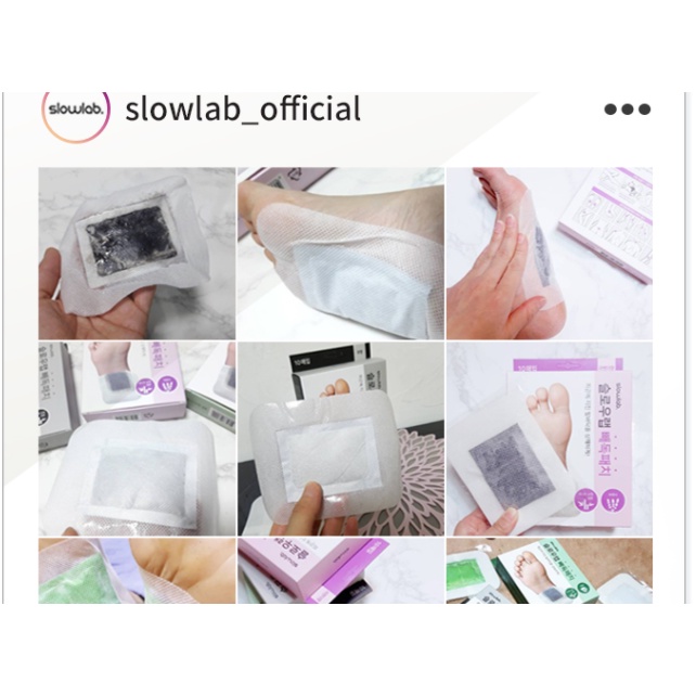 Miếng dán thải độc chân SLOWLAB DETOX PATCH (Hộp 10 miếng)