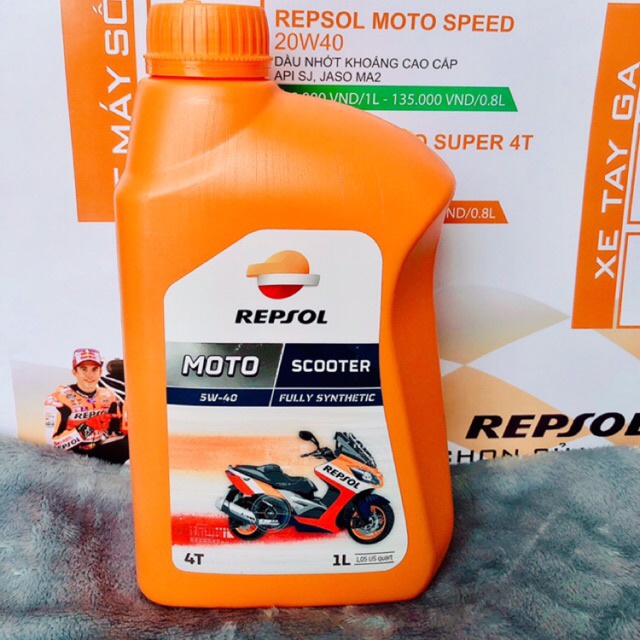 Nhớt Repsol Scooter 5w40 ( nhớt tay ga)