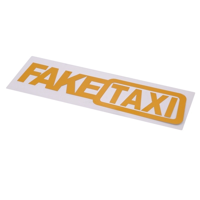 Sticker Hình Chữ Fake Taxi Làm Từ Vinyl Decal Cho Xe Ô Tô