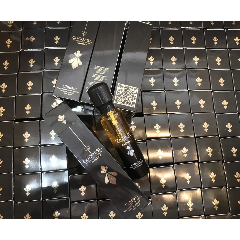 Tinh dầu dưỡng tóc Classic COCOESL-AMBER 60ML PHỤC HỒI TÓC HƯ TỔN - HƯƠNG NƯỚC HOA