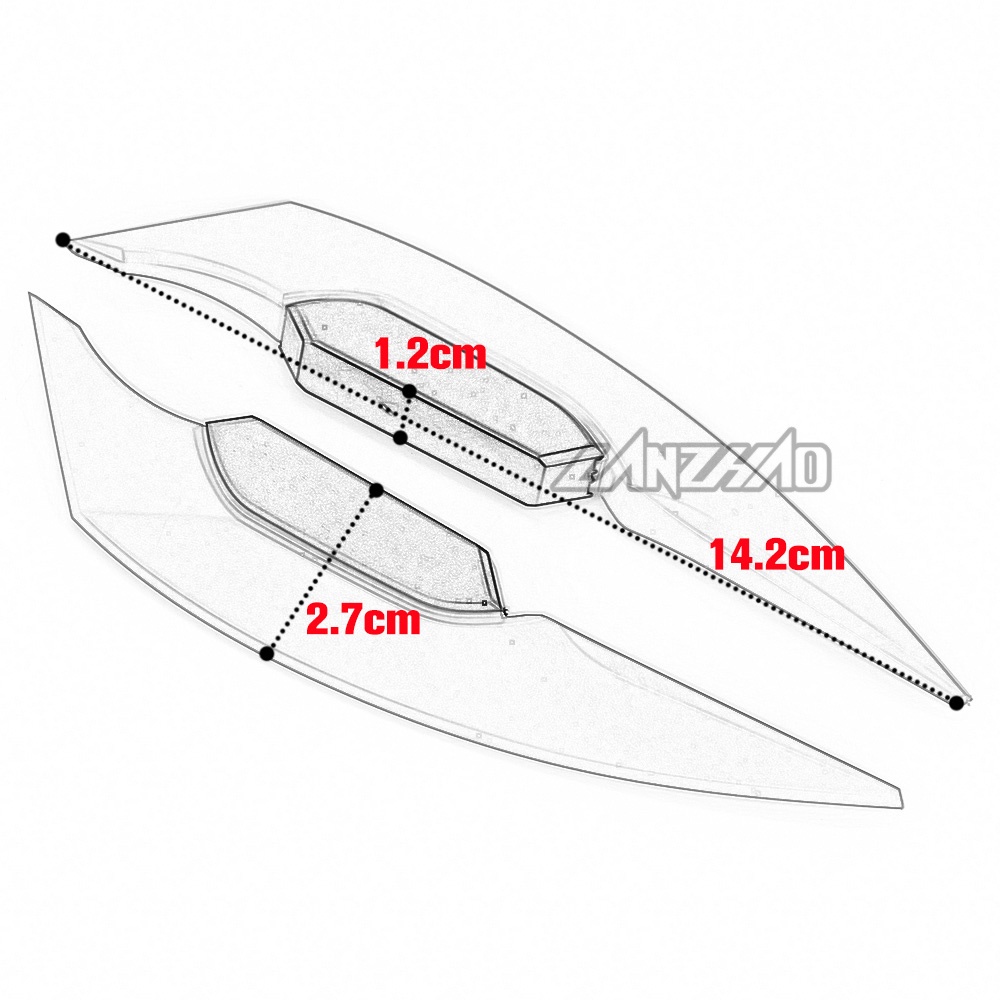 Bộ Phụ Kiện Trang Trí Cánh Xe Máy HONDA cbr150r Chất Lượng Cao