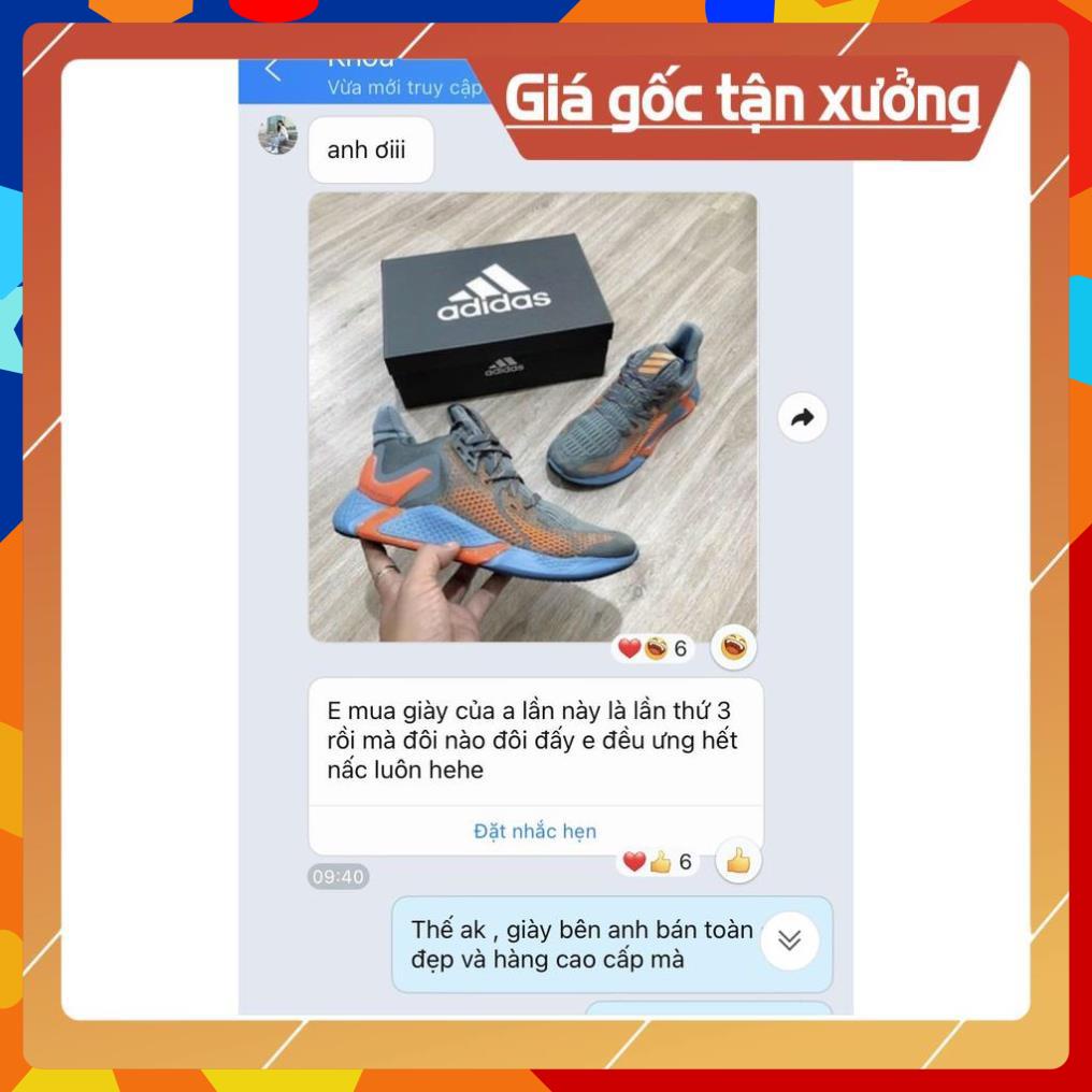 [FreeShip+Giá Hủy Diệt] Giầy Alphabounce xịn sò Full phụ kiện, Giày Sneaker Alphabounce 2020 xám cam , Hót trend