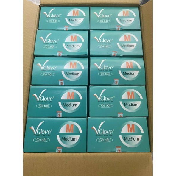 [Hỏa Tốc Q10] Găng tay y tế Vglove (Có Bột/ Không bột)