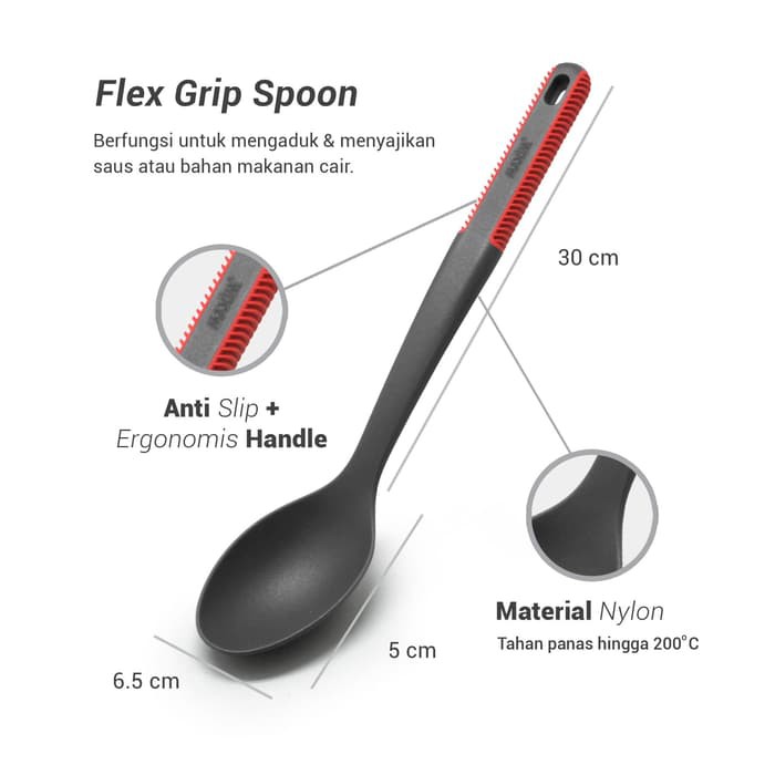 Maxim Tools Flex Grip Spoon / Nylon Vegetable Spoon