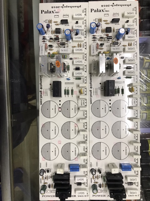 Mạch công suất 16 sò 6 tụ của GHS