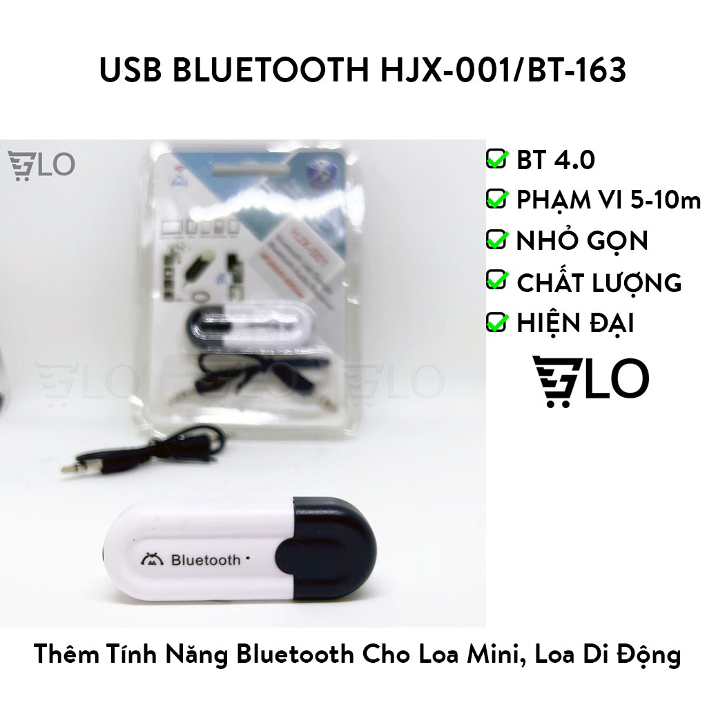 USB Bluetooth HJX-001/BT-163 Tạo Bluetooth Cho Loa &amp; Amply