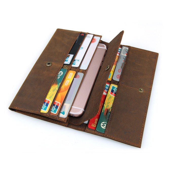 VÍ CẦM TAY DA BÒ SÁP SANG TRỌNG - 101300