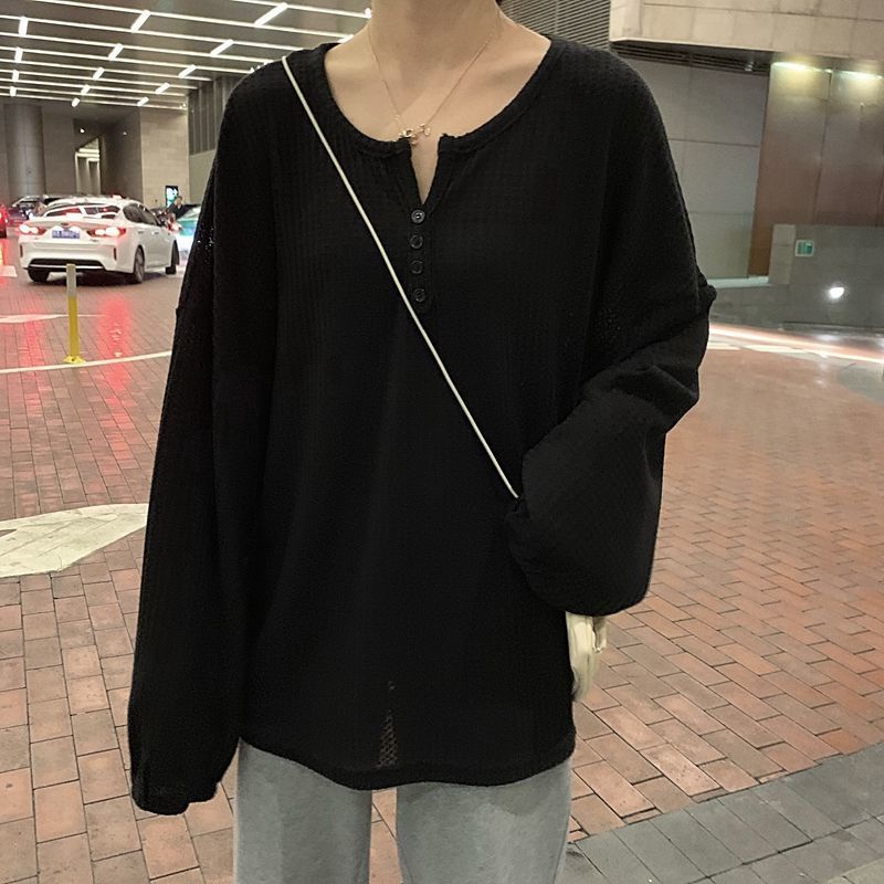 J119 - Áo dài tay đen