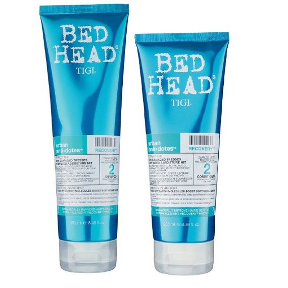 CẶP GỘI XẢ PHỤC HỒi HƯ TỔN TIGI BED HEAD URBAN ANTI-DOTES (Xanh dương _ level 2)