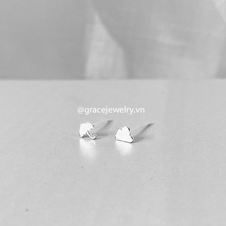 Khuyên tai bạc Grace - Ô mây nụ - Autumn Stud (đôi)