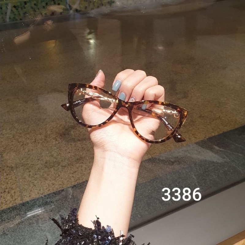 Gọng kính giả cận mắt mèo CNL 2020 màu da báo | BigBuy360 - bigbuy360.vn
