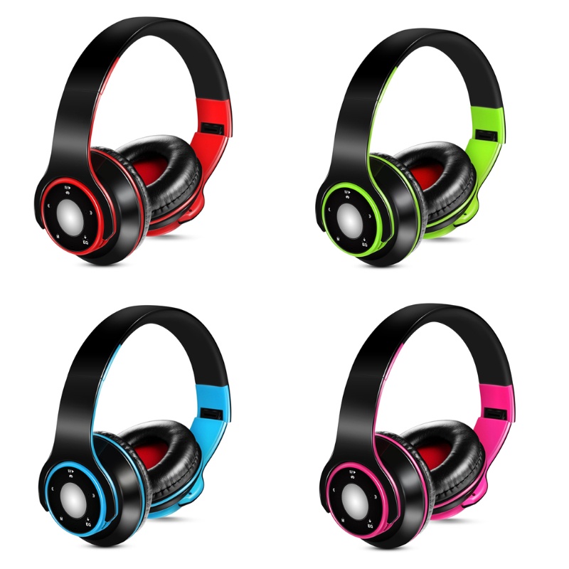 Tai Nghe Trùm Đầu Chơi Game Không Dây USB BT5 0 Phong Cách Retro