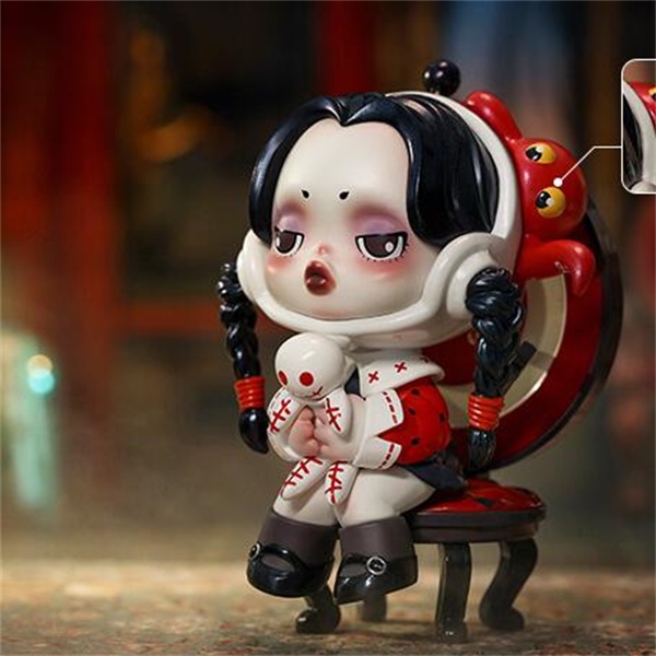 ★Hgtoys★Búp Bê Popmart SKULLPANDA Adams Family Series Mystery Dùng Trang Trí