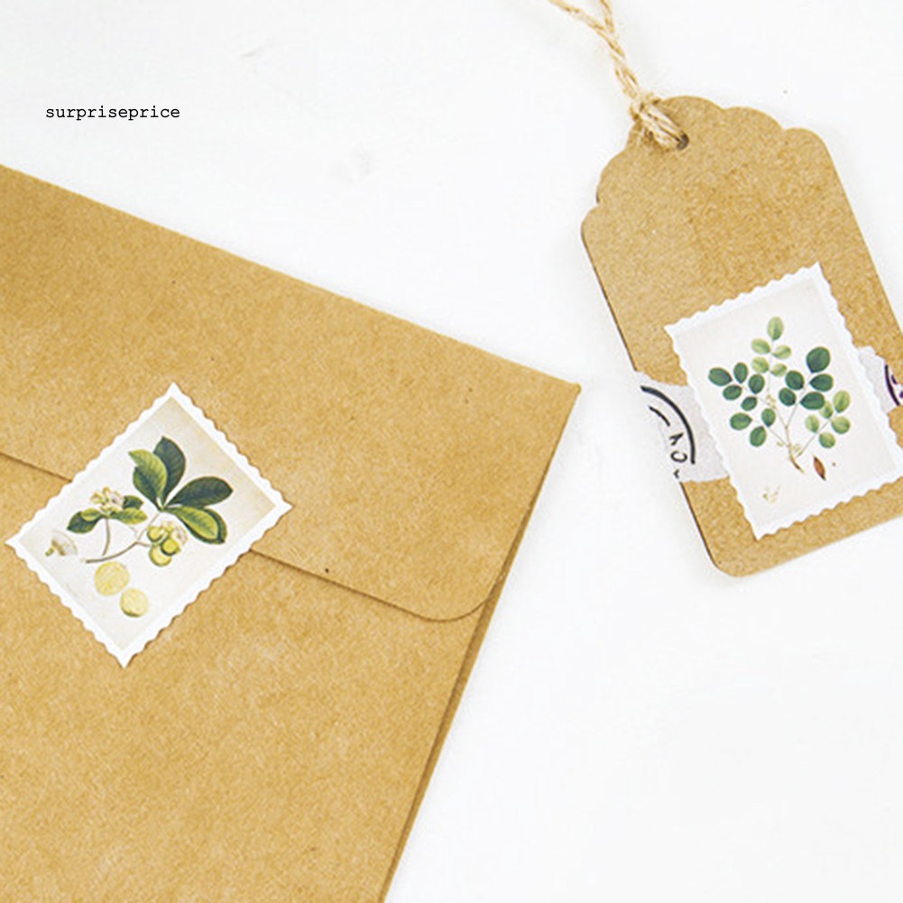 Set 45 sticker hình cây xanh trang trí tập ảnh/nhật ký/sổ tay