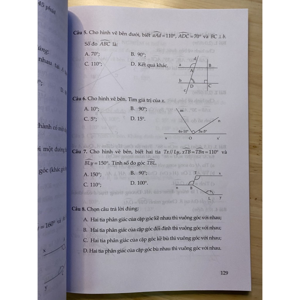 Sách Củng Cố Và Ôn Luyện Toán Lớp 7 Tập 1 (1 cuốn)