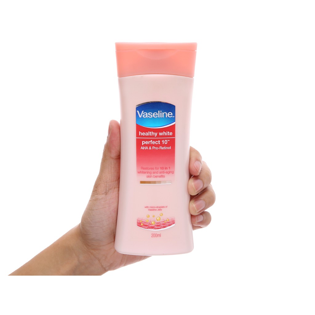 Sữa dưỡng thể trắng da Vaseline Healthy White Perfect 10 | BigBuy360 - bigbuy360.vn