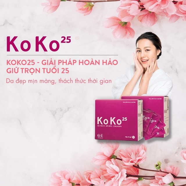 (CÓ QUÀ TẶNG) KoKo25 - Giảm tóc bạc sớm, trẻ hóa làn da /(KÈM QUÀ TẶNG)