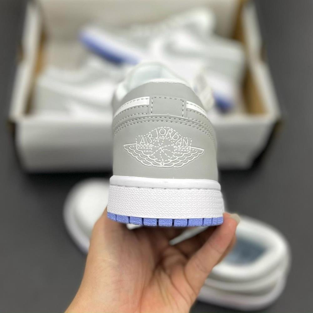 [FreeShip+ Hàng Xịn] Giày Jordan xám trắng thấp cổ cao cấp , Giầy JD1 xám trắng thấp Full box | BigBuy360 - bigbuy360.vn
