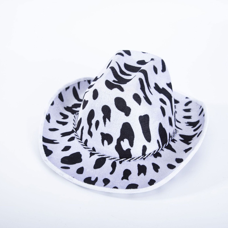 Mũ Cao Bồi In Họa Tiết Bò Sữa Cho Nữ