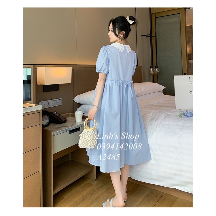 Váy Bầu Đầm Bầu Sơ Mi Hè A2485