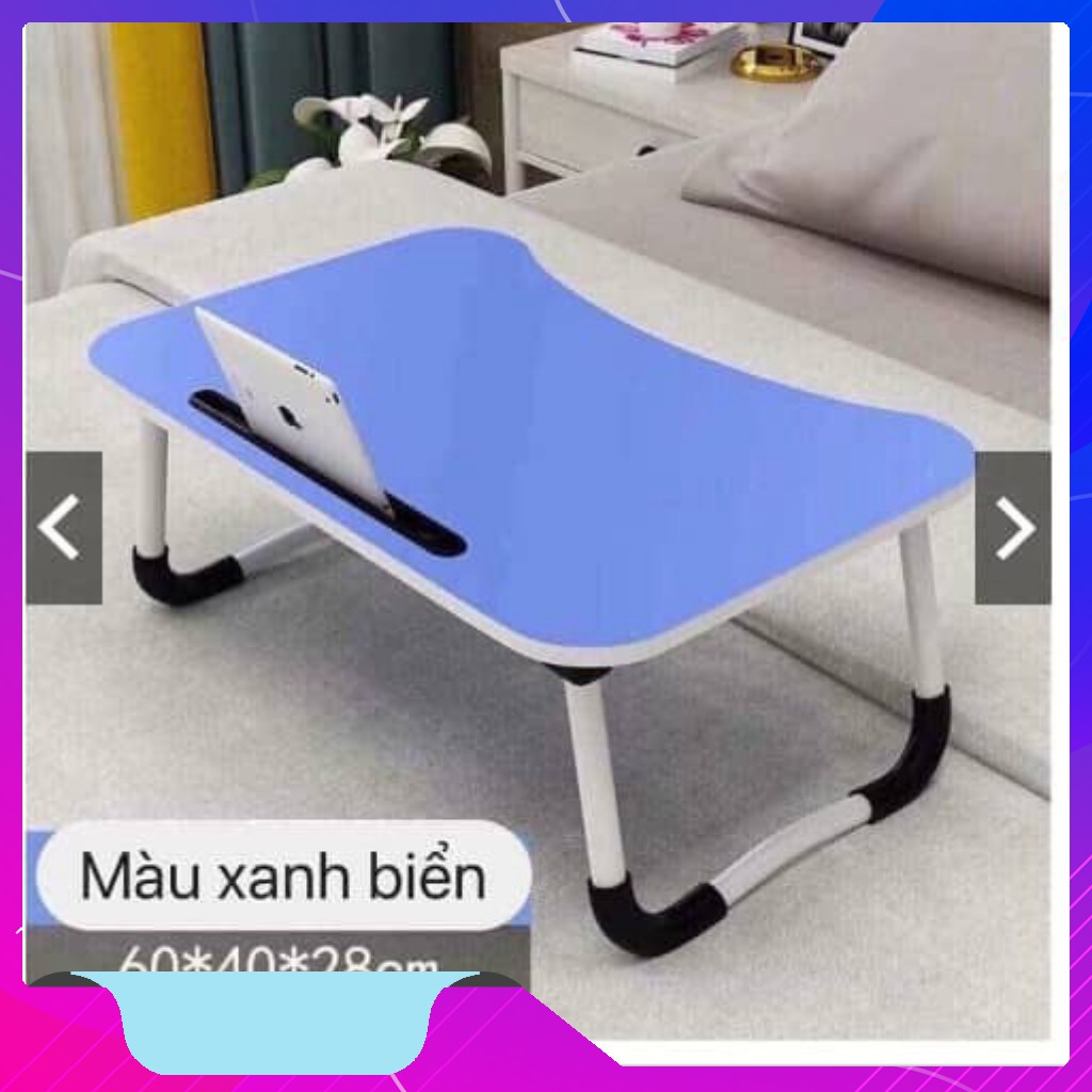 Bàn gấp học tập.Bàn làm việc đa năng có khe cắm điện thoại, ipad chân sơn tĩnh điện trắng | BigBuy360 - bigbuy360.vn