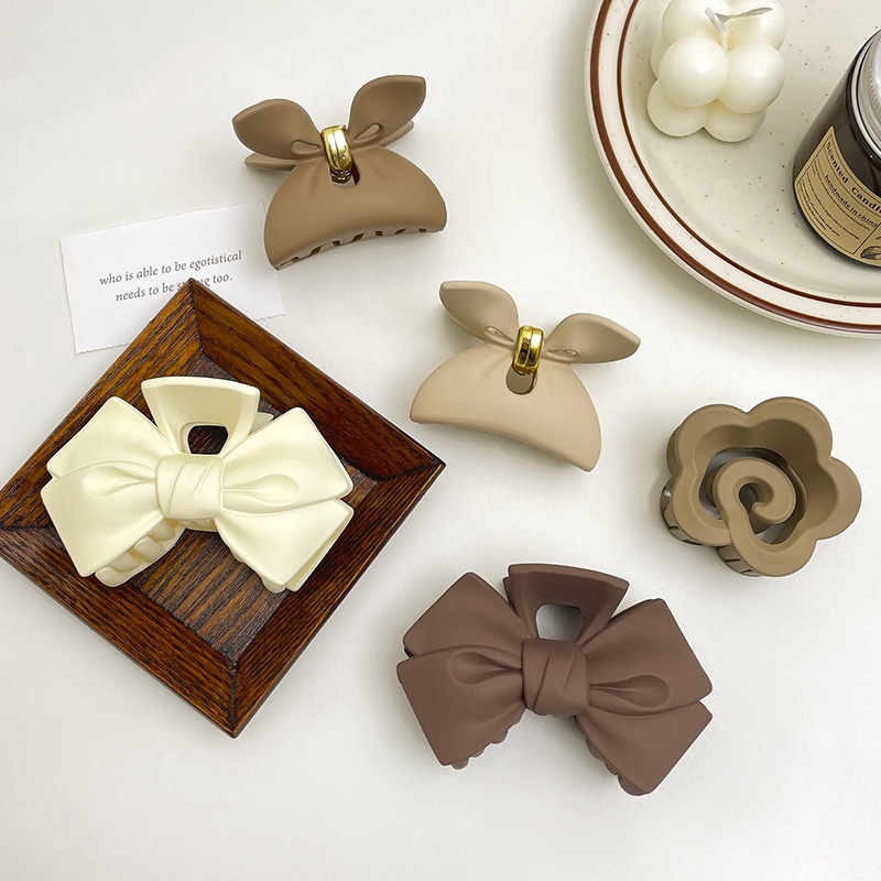 Kẹp Tóc Hình Cá Mập Đính Nơ Lưng Chất Lượng Cao Cho Nữ