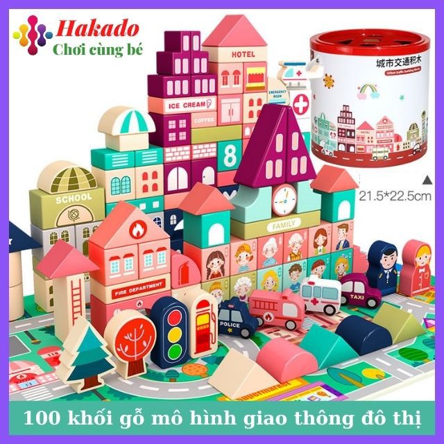 Mô hình giao thông đô thị bằng gỗ cao cấp