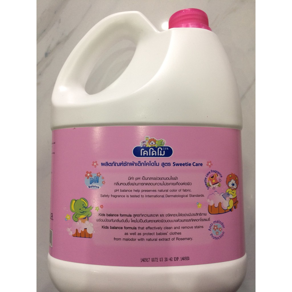 Dung dịch giặt tẩy/giặt xả Kodomo 3000ml -THÁI LAN