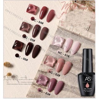 Sơn gel as set 6 màu nc