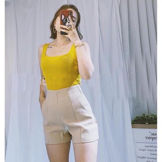 Quần short khoá Chìm cạp cao