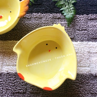 Bát sứ hình Gà cho bé ăn dặm (bát lớn)