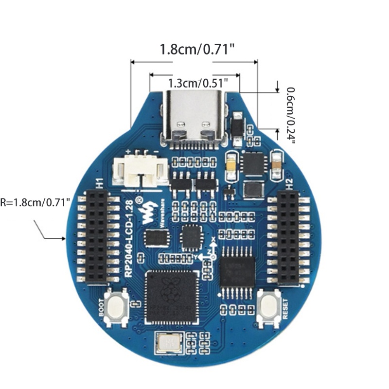 Bảng MạCh ChuyểN ĐổI MàN HìNh LCD TròN 1.28 &quot;Cho Raspberry PICO RP2040