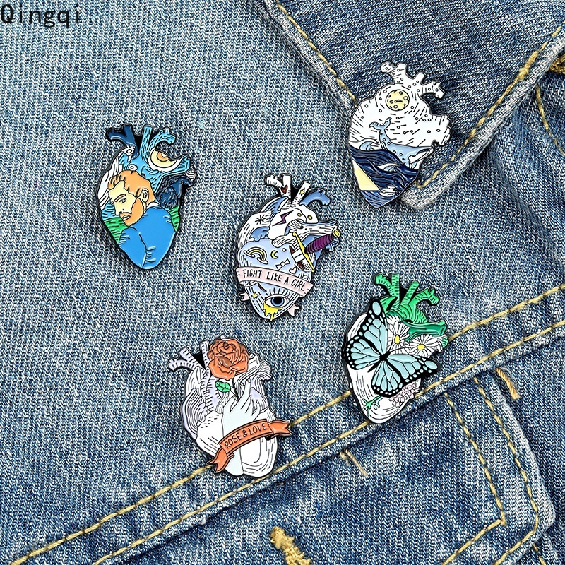 Ghim cài áo Miss Zoe họa tiết động vật hoạt hình dễ thương tùy chọn